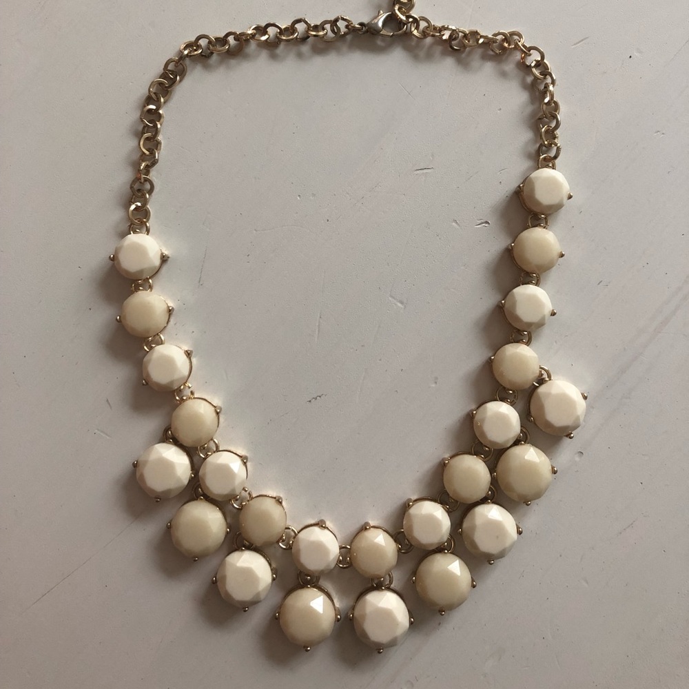 Gold & White Necklace